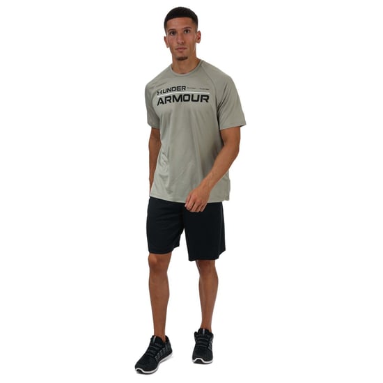 Short UA Tech logotype Under Armour Pour Homme en Noir - Image 3
