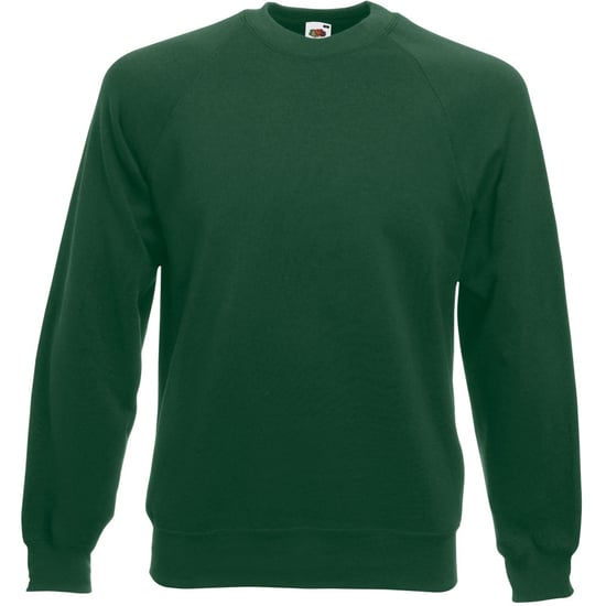 Fruit Of The Loom Mens Raglan Sleeve Belcoro® Sweatshirt (Bottle Green)