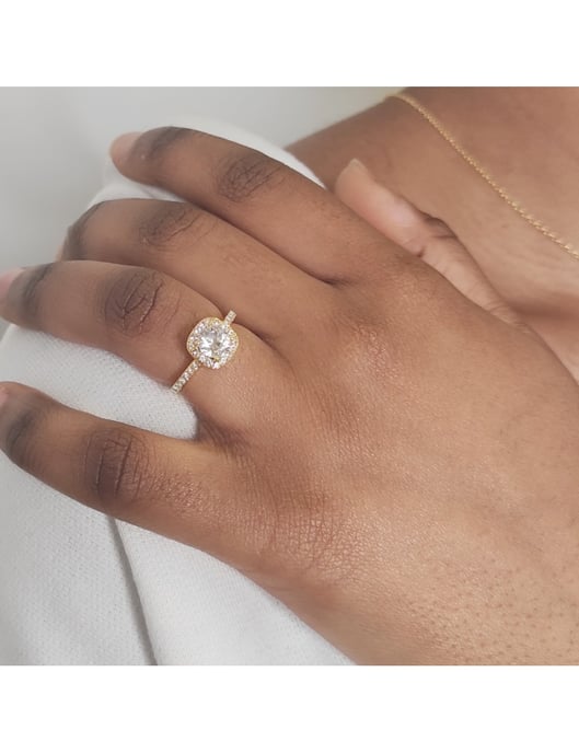 Kuscheliger Ring - Gold und Kristall - Image 2