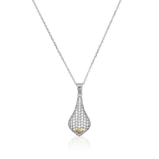 Orphelia Damen-Kette aus 925er Sterlingsilber mit Anhänger – Silber/Gold ZH-4880 - Image 1