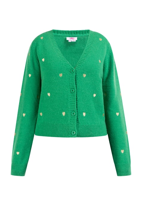 Mymo Strickjacke Damen grün - Image 1