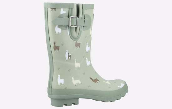 Cotswold Farmyard Mid Gummi-Alpaka-Gummistiefel - Image 3