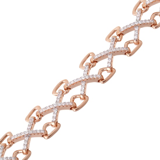 Orphelia Halskette für Damen, Sterling-Silber 925, Silber/Rosé, ZK-7212 - Image 3