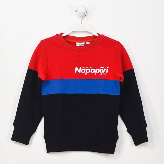 GA4EQ2 boy's long-sleeved round neck sweatshirt