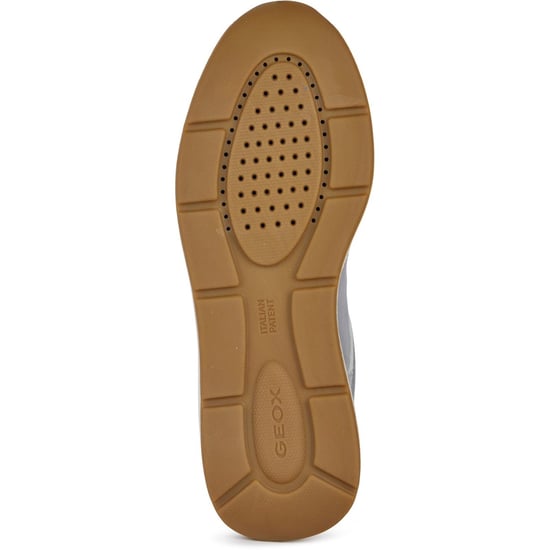 Geox D Cristael E Kunstleder Damen Silber Turnschuhe - Image 3