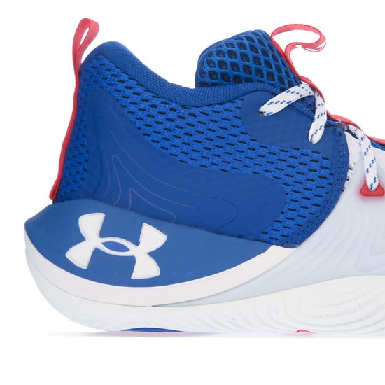 Men's Under Armour UA Embiid One Basketball Shoes in White royal