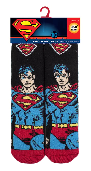 Herren Superman Socken | Heat Holders Lite | DC Universe Neuheit Thermosocken für Winter - Superman - Image 2