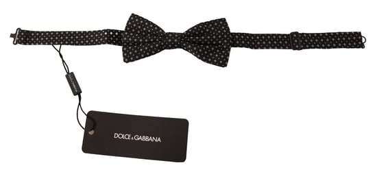 Dolce & Gabbana Herren Schwarze 100% Seide Verstellbare Hals Papillon Krawatte - Image 2