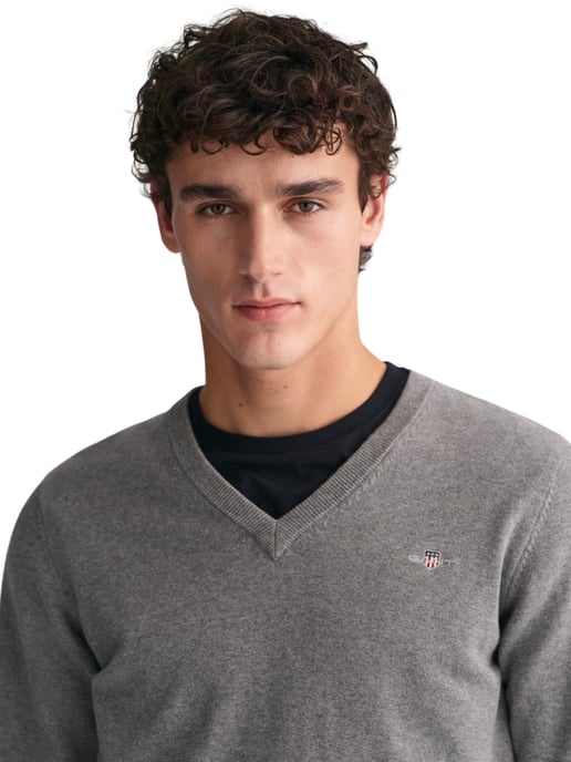 GANT Herren Pullover aus Baumwolle mit V-Ausschnitt - Image 5