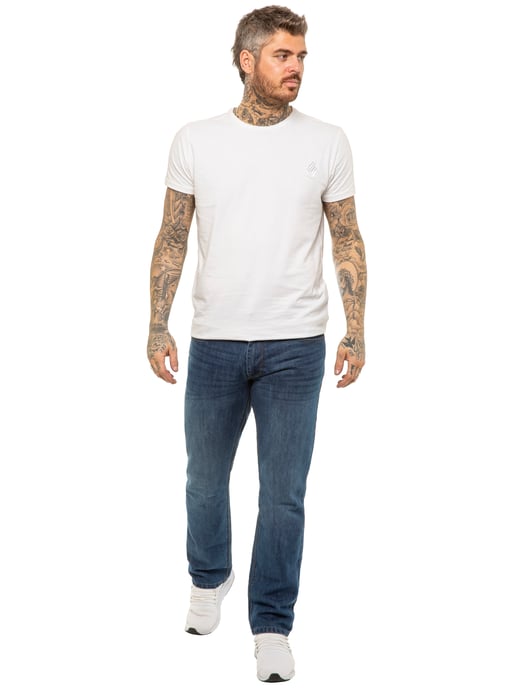 Enzo | Herren Designer Regular Fit Denim Jeans - Blau - Image 5