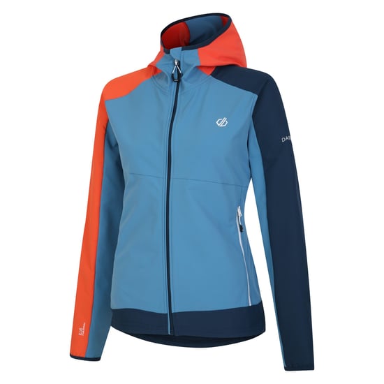 Dare 2B Womens/Ladies Avidly II Soft Shell Jacket (Niagara Blue/Satsuma)