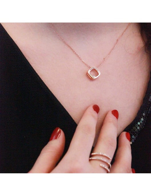 Adelise Anhänger - Roségold und Silber - Image 2