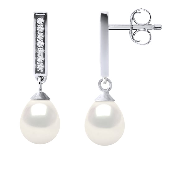 Earrings Dangle Freshwater Pearls 6-7mm White Pears Jewelery 925