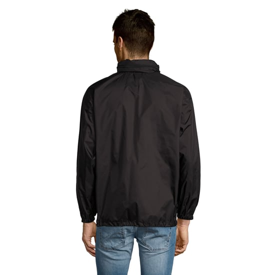 SOLS Unisex Surf Windbreaker / Jacke, besonders leicht (Schwarz) - Image 4