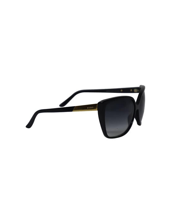 Gucci Klassische Quadratische Sonnenbrille aus schwarzem Acetat - Image 2