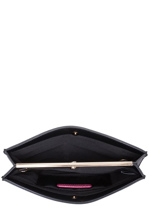 "Wanted" Slogan Chain Strap Clutch Bag