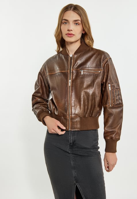 Dreimaster Jacke Damen braun - Image 3