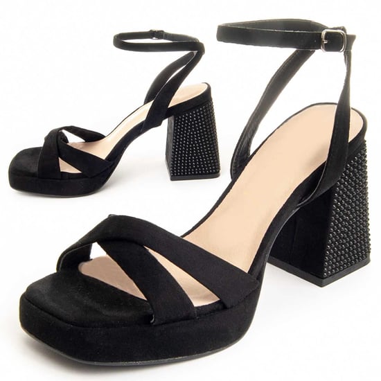 Montevita Hohe Festsandalette Schwarz - Image 4