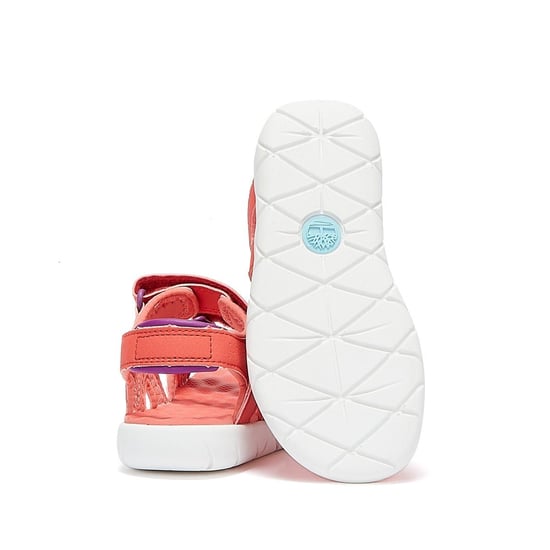 Jungen Mädchen Timberland Perkins Row 2-Strap Jugend dunkel rosa Sandalen - Image 4