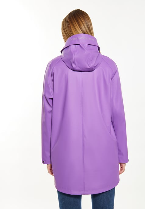 Schmuddelwedda Regenmantel Damen lila - Image 4