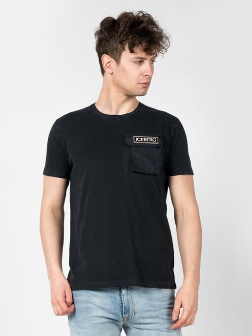 Iceberg T-Shirt C-Neck Herren schwarz - Image 3