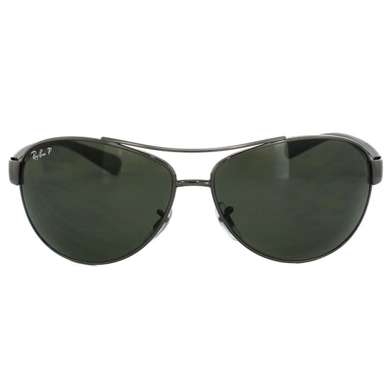 Lunettes De Soleil Ray-Ban 3386 Gunmetal Vert Polarisé 004/9A 63mm - Image 1