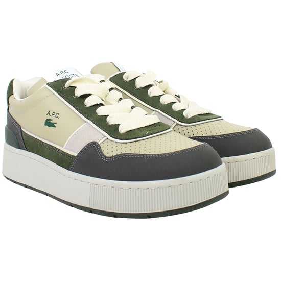 Lacoste Ace Clip 0822 2 SMA Herren Khaki Sneakers - Image 2