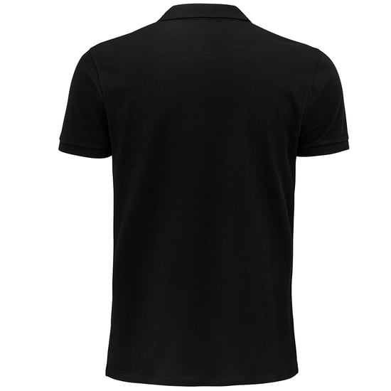 SOLS Herren Planet Pique Bio-Poloshirt (Schwarz) - Image 2