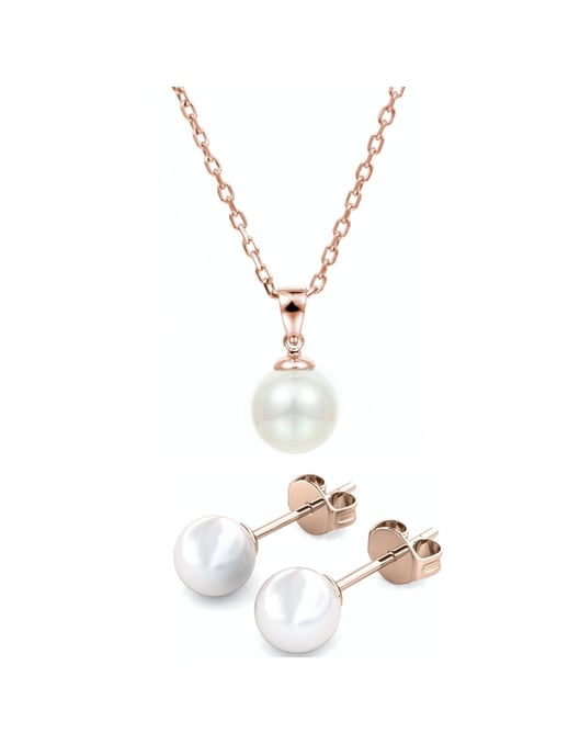 Perlmuttset - Rose Gold und Kristall - Image 1