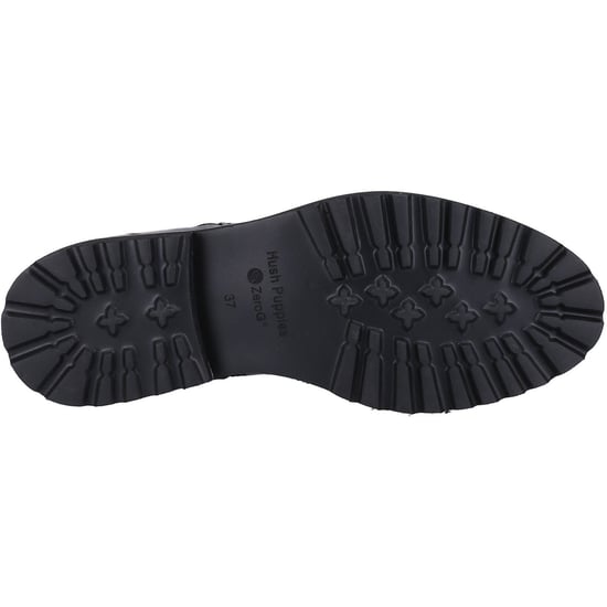 Hush Puppies Grace Zip Wildleder Damen Schwarz Stiefel - Image 3