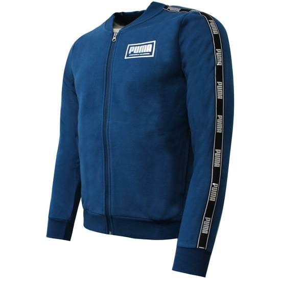 Puma Holiday Pack Bomber Jacket Taped Logo Blue Track Top 581767 38