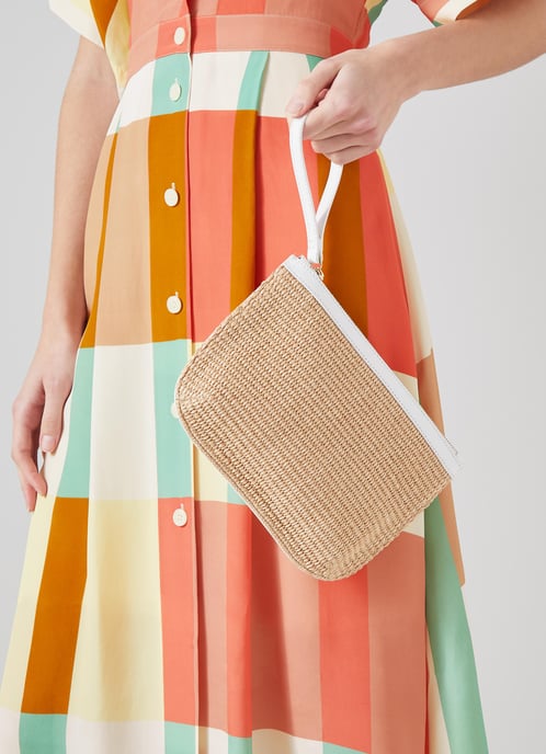 LK Bennett Poppy  Pouches, Natural