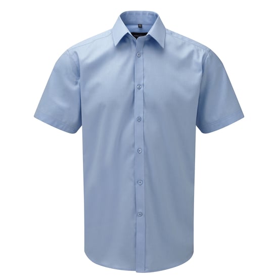 Russell Collection - Hemd für Herren kurzärmlig (Hellblau) - Image 1