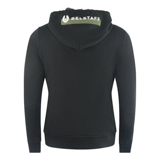 Belstaff Raft Branded Hood Schwarzer Hoodie - Image 2