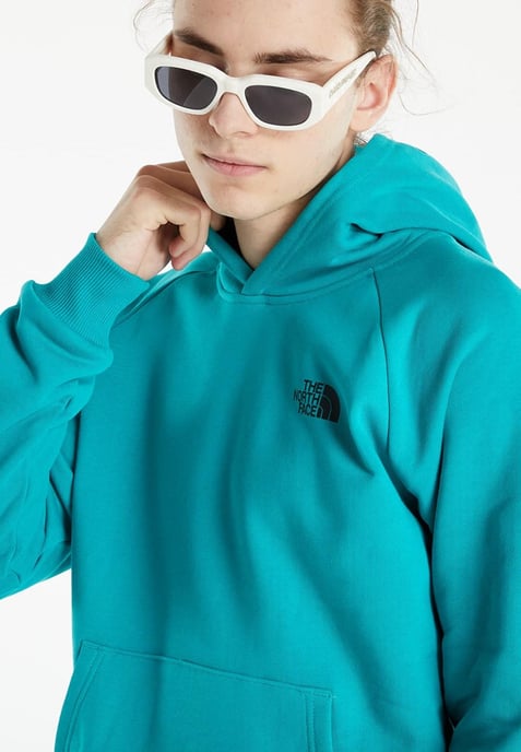 The North Face Mens Reglan Red Box Hoodie in gebleicht Porzellan grün - Image 3