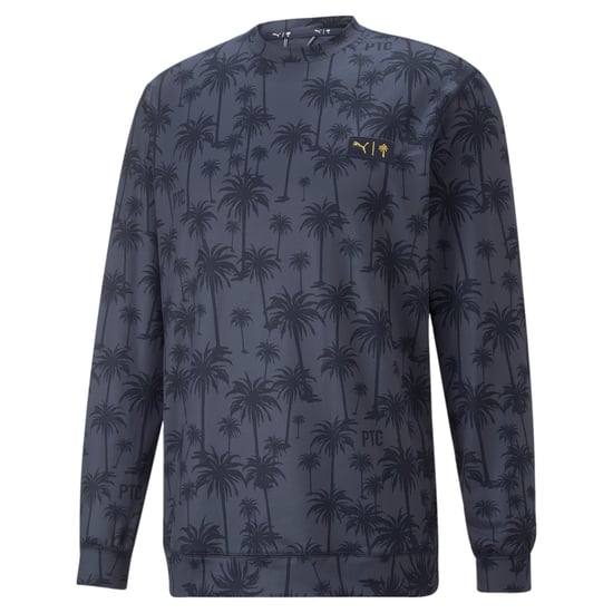 Puma X Ptc Palm Tree Crew Neck Herren Navy Pullover - Image 5