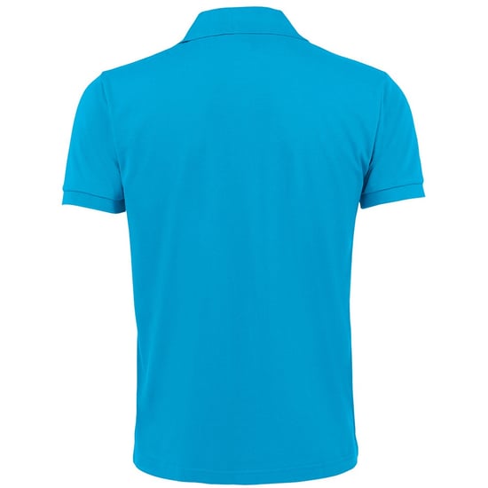 SOLs Mens Prime Pique Plain Kurzarm-Poloshirt (Aqua) - Image 2