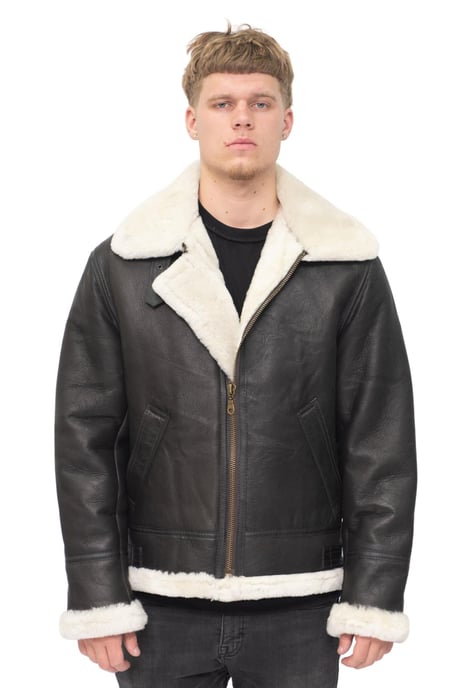 Herren B3 Aviator Fliegerjacke aus echtem Schafsleder-Oxford - Image 1