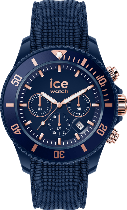Ice Watch Ice Chrono - Dark Blue Rose-gold Blau Herren Armbanduhr 020621 - - Image 1