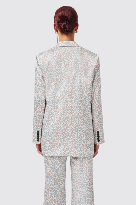 Amarantha Slim Fit Blue Jacket
