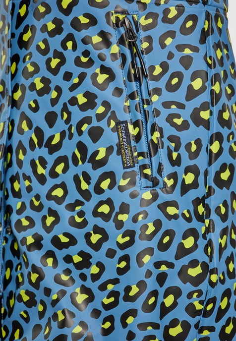 Schmuddelwedda regenparka Damen Stahlblau Limette Leo - Image 5
