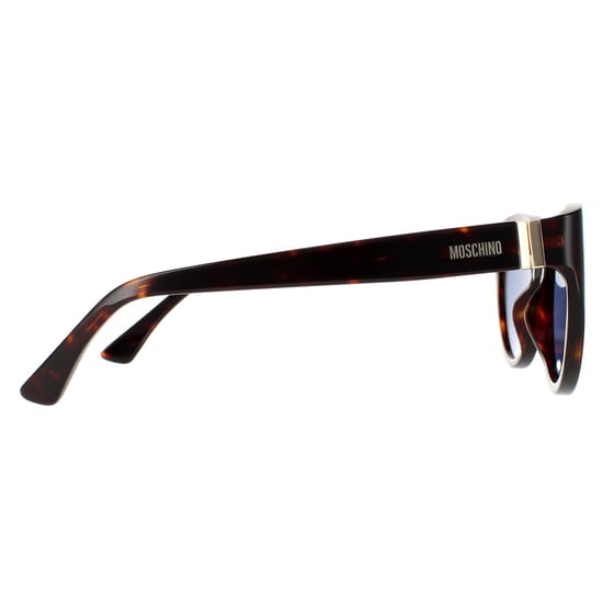 Moschino Cat Eye Frauen dunkle Havanna blau Sonnenbrille - Image 4