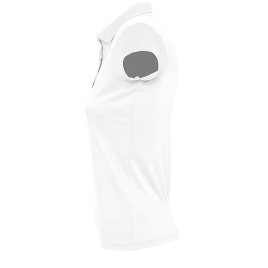 SOLS Damen/Damen Prescott Kurzarm-Jersey-Poloshirt (Weiß) - Image 3
