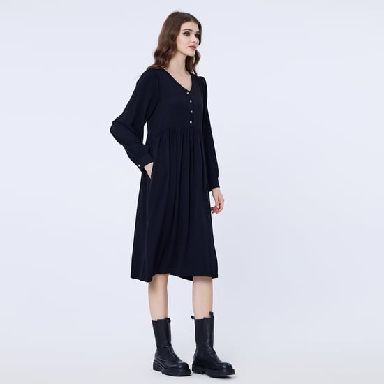 Lockeres Hemd-Kleid im Retro-Stil - Image 2