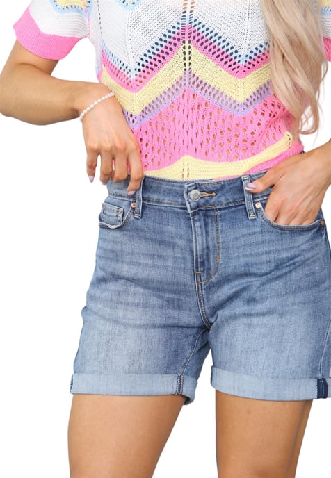 Levis Signature Damen-Shorts in Blau - Image 3