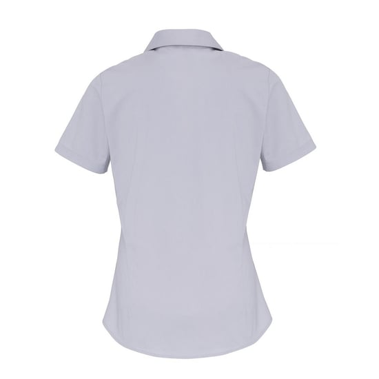 Premier - Formelles Hemd für Damen kurzärmlig (Silber) - Image 2