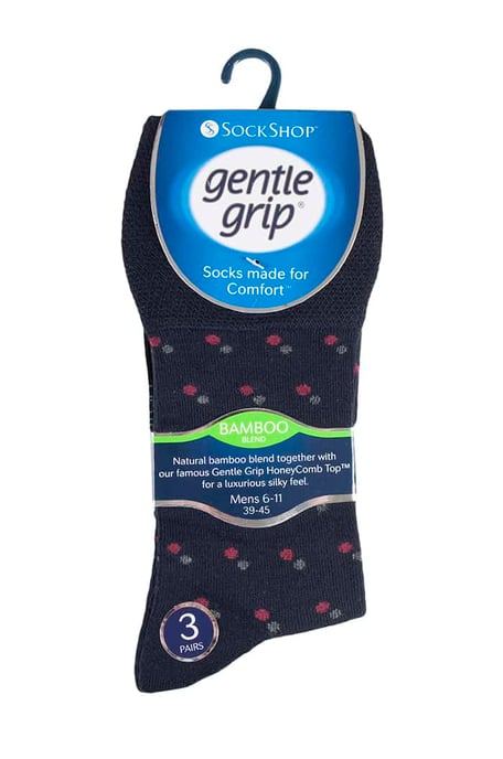 Sock Shop Gentle Grip - 6 Paar nicht elastische Bambus-Socken für Herren - SOMRM05 - Image 2
