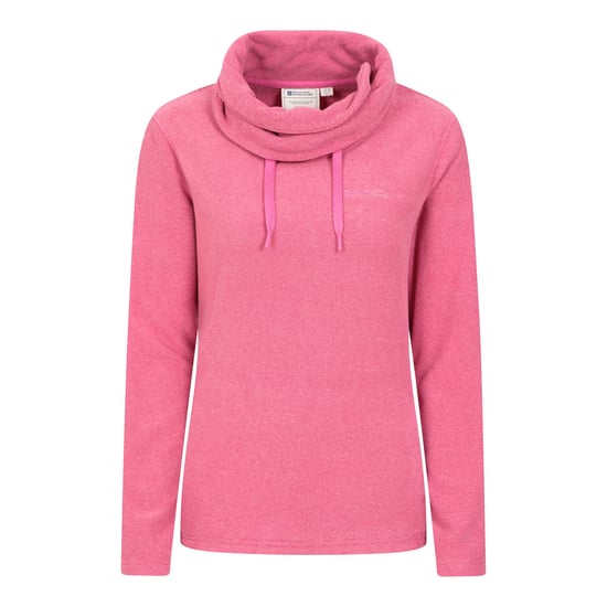 Mountain Warehouse - "Hebridean" Fleece-Oberteil Wasserfallausschnitt für Damen (Dunkelrosa) - Image 1