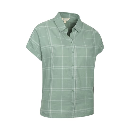 Mountain Warehouse Damen/Damen Palm Checked Relaxed Fit Hemd (Khaki) - Image 4