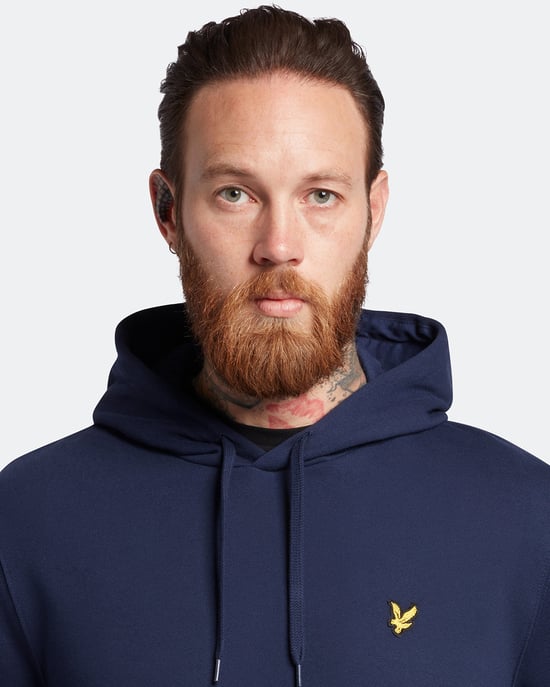 Lyle & Scott Pullover-Hoodie Plus in Marineblau - Image 5